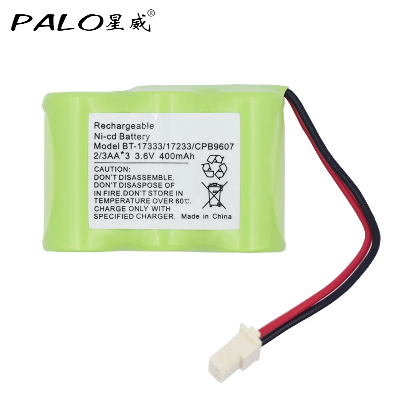 3.6V 400Mah Ni-Cd Telefono Senza Fili Batteria Ricaricabile Vtech Bt-17333 Bt-27333 Bt-163345 Bt1733 Trasporto Libero