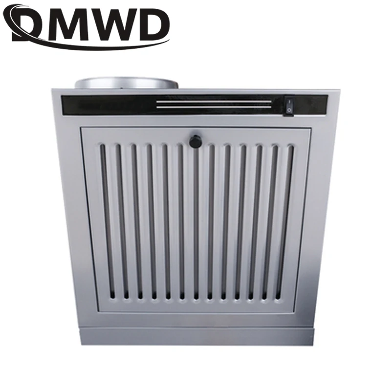 DMWD Mini Side Suction Range Hood Kitchen Oil Smoke Exhauster Cleaner Ventilator Cooker Hoods Exhaust Fan Lampblack Machine EU