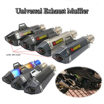 

38-51mm Motorcycle Exhaust Muffler Pipe With DB Killer Universal Exhaust System Modified Pipe For Honda Benelli Yamaha Escape