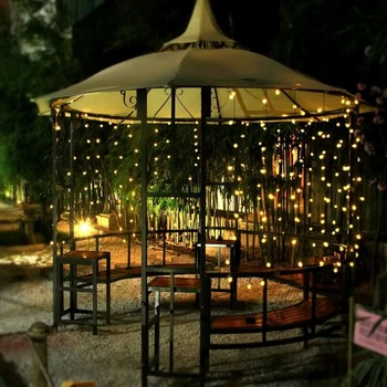 

30-LEDs Ball Solar Party Fairy Outdoor Retor Ball String Lights Patio Garden LED Solar String Lights Solar Panel Ground Rod Lamp