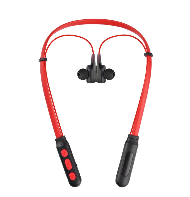 G01 Bluetooth наушники V5.0 беспроводные наушники четыре блока привод глубокий бас спортивные наушники гарнитура для телефона с Micphone - Цвет: Красный