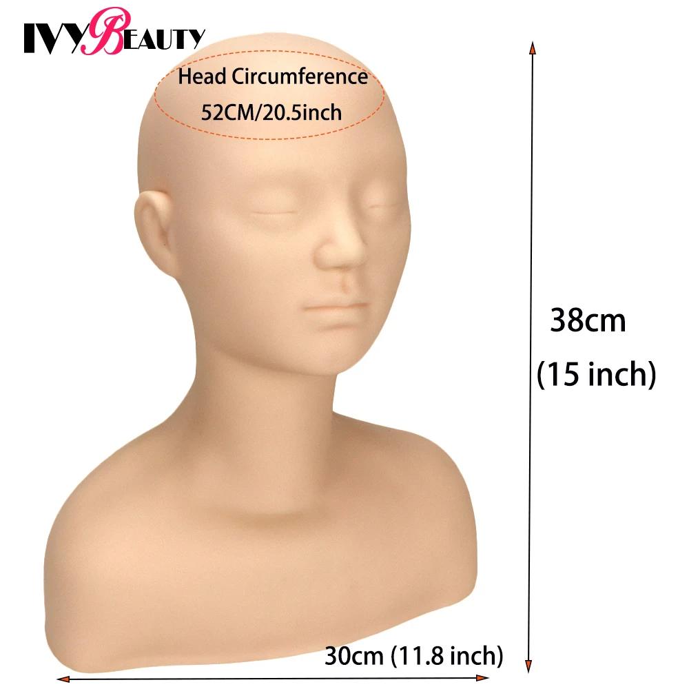 Buy Soft Silicone Massage Training Mannequin Head With Shoulder