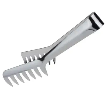 

430 Stainless Steel Food Comb Clip Spaghetti Thongs Noodles Pointed Food Holder Western Restaurant Tools #4O