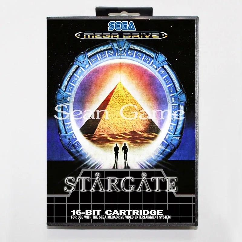 Превосходное качество 16 битная игровая карта MD для Sega Mega Drive чехол Stargate с