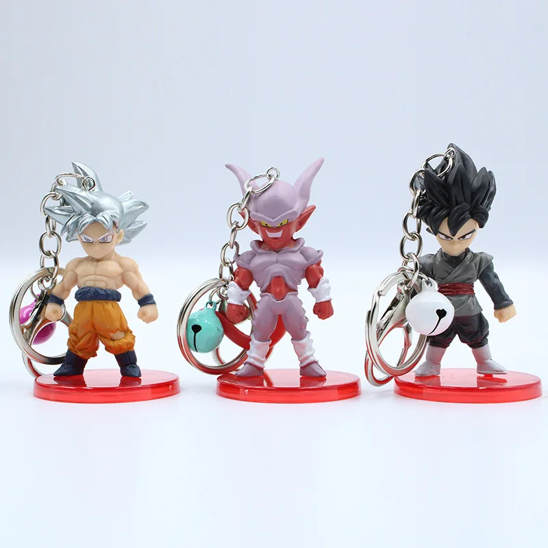 6-10 см 21 шт./партия Аниме Figura Dragon Ball Z брелок Vageta Friza Ultra Instinct Goku фигурка Статуэтка из ПВХ игрушки