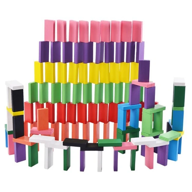 28pcs Wooden Domino Fruit Animal Recognize Blocks Dominoes Games Jigsaw Montessori Children Learning Education Puzzle Baby Toy 4