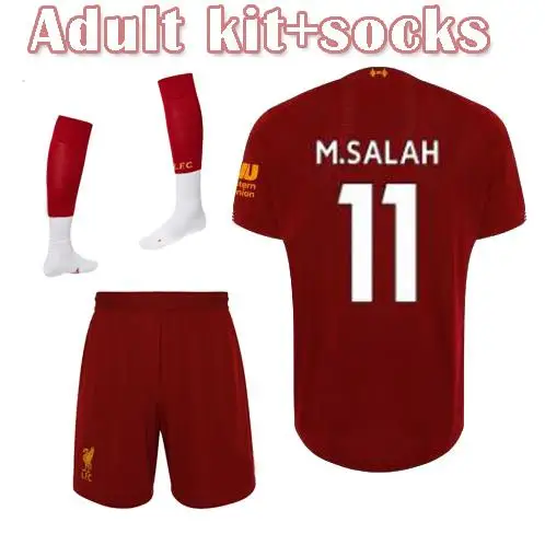 Набор для взрослых, футболка для футбола 19 20 M. SALAH FIRMINO MANE VIRGIL HENDERSON ROBERTSON MILNER KEITA kit, футболка для футбола - Цвет: shirt