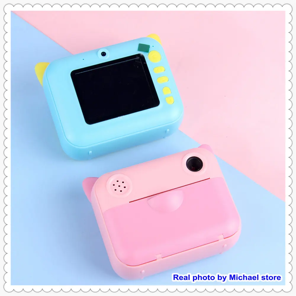 Kid Instant Print Camera Thermal Printing Camera Digital Photo Camera Girl's Toy Child Camera Video Boy's Birthday Gift