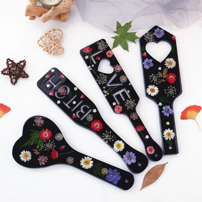 Handmade Paddles Resin Casting Mold Slap Paddles Silicone Pad Resin Mold Service Plate Pat Tray Resin Mold Art Crafts