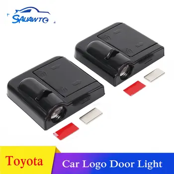 

2x LED Car Door Logo Welcome Projector Light For Toyota Rav4 Corolla Verso Avensis Yaris Auris Hilux Prius Celica Camry 40 Prado
