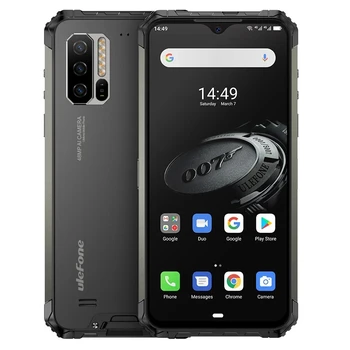 Перейти на Алиэкспресс и купить Ulefone Armor 7E IP68 IP69K водонепроницаемый 6,3 дюйма 4 Гб 128 ГБ 48MP Тройная камера NFC 5500 мАч Helio P90 Восьмиядерный 4G смартфон