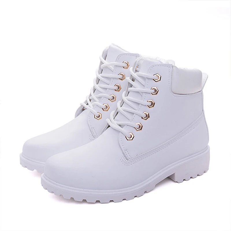 Winter boots women shoes warm plush sneakers women snow boots lace-up ankle casual shoes woman botas mujer