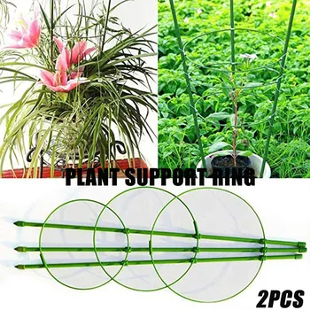 

2 Pcs Durable Creative Climbing Vine Rack Plastic Coated Iron Plant Support Frame Garden Balcony Plant Flower Trellis Garden z1
