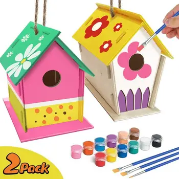

DIY Birdhouse Kit Outdoor DIY Bird House Set Perfect Gift For Children Adults Safe Material Easy To Assemble Quick Delivery
