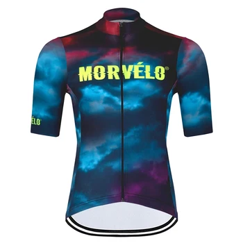 

Morvelo Summer 2020 Men Cycling Jersey MTB Road Bike Wear Short Sleeve Racing Bicycle Jersey Maillot Ciclismo Camisa Ciclismo