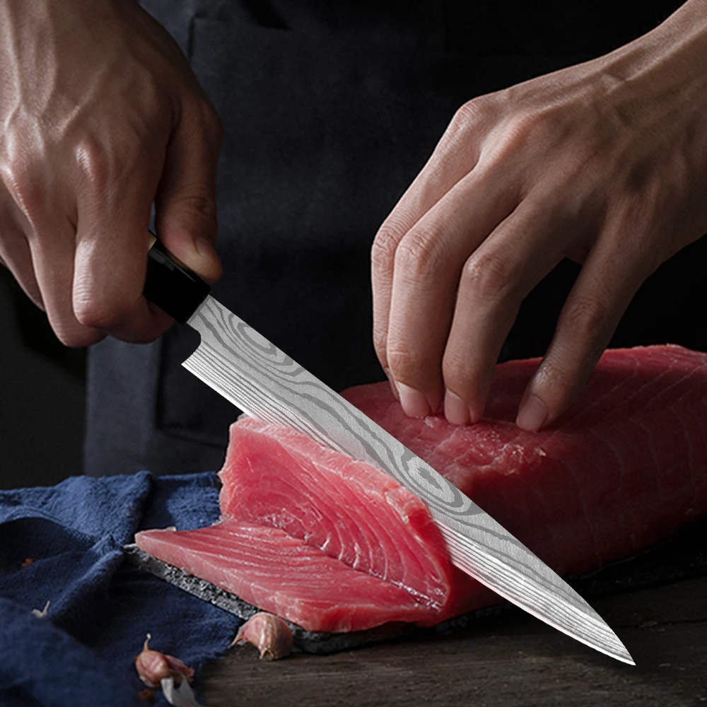 XYj 4 шт. набор ножей из нержавеющей стали 6 5 ''Chef Santoku 9'' нож сашими дамасский