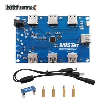 

Bitfunx Manual welding MisTer USB Hub v2.1 board For MisTer FPGA 7 USB Ports