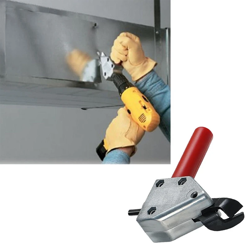 

EASY-Metal Cutting Sheet Nibbler Saw Cutter Tool Electric Drill Scissors