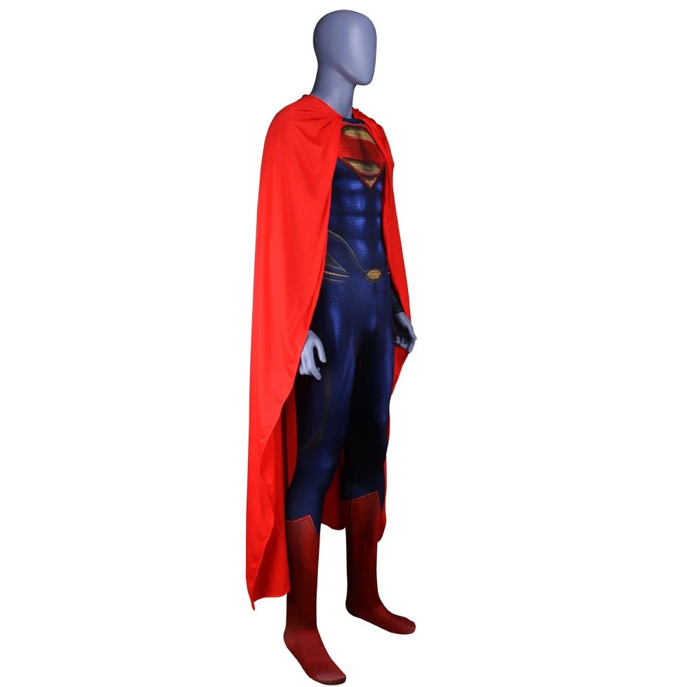 Костюмы Супермена для костюмированной вечеринки для мужчин и детей костюмы супергероя костюмы Супермена На Хэллоуин костюм зентай плащ