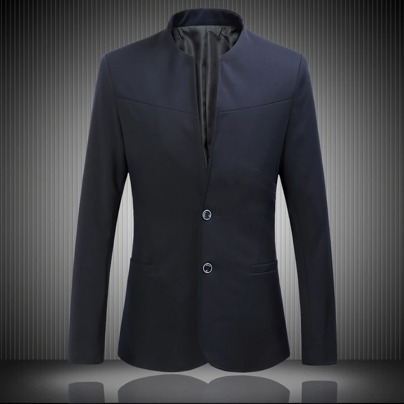 2019 Spring Autumn Luxury Casual Men Blazers New  Fashion Brand High Quality  Slim Fit  Suit Chinese Jacket