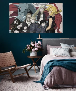 

[Self-Adhesive] 3D Fullmetal Alchemist 656 Japan Anime Wall Stickers Mural Decal Wall Murals AJ WALLPAPER Belly