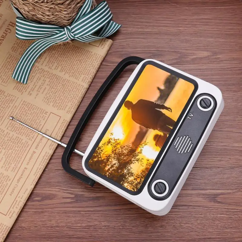 NiCe Pth800 Retro Tv Style Mobile Phone Bracket Card Wireless Speaker Outdoor Wireless Audio Professional