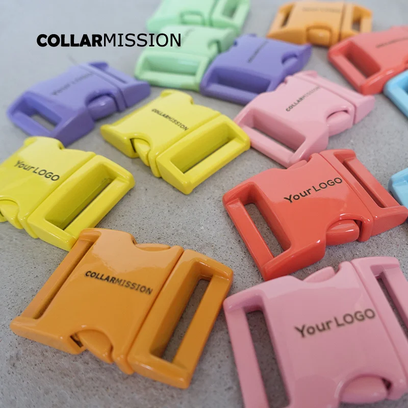 

50pcs/lot engraved metal buckles quick side release 20mm 7colours,we provide laser engraving service customize LOGO