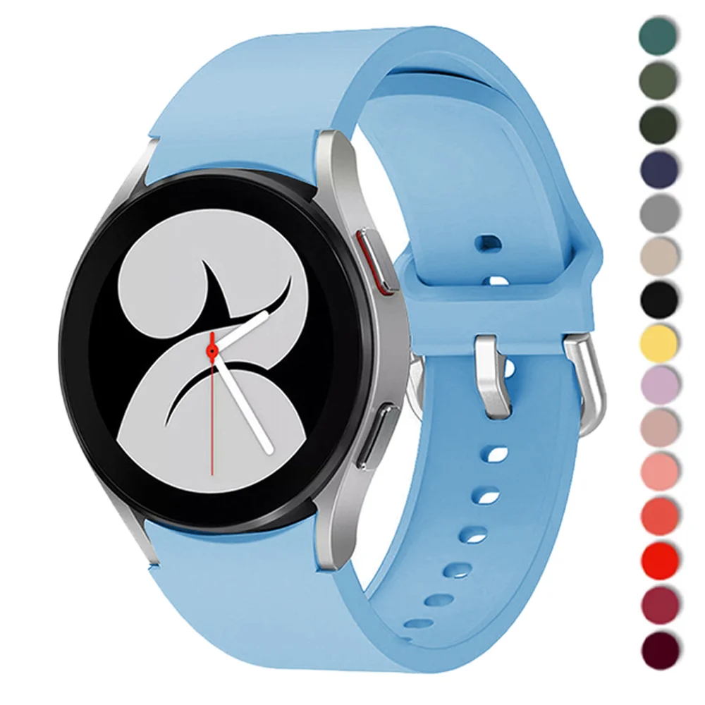 Bracelet 20mm pour Samsung Galaxy montre 5 Pro 45mm 4 classique 46mm 42mm Silicone Sport correa Bracelet galaxie montre 4 44mm 40mm bande_voghion.com
