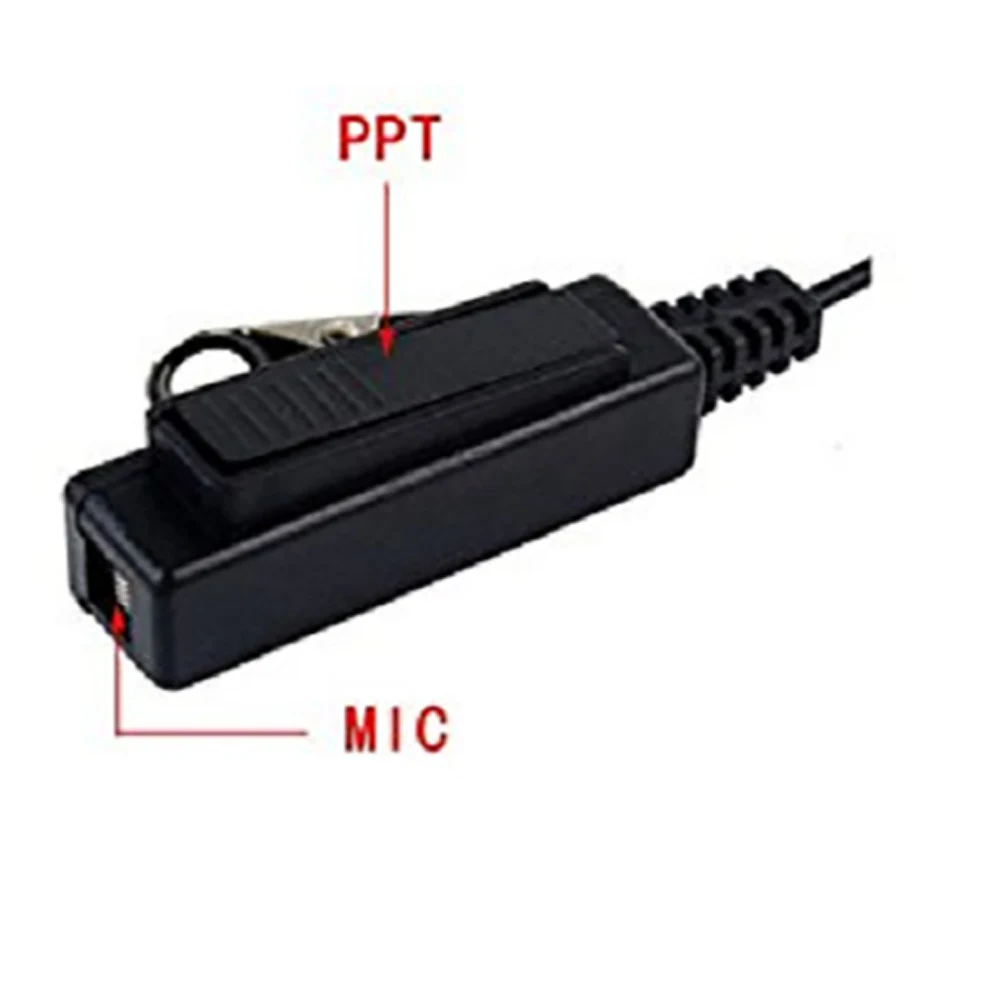 Anti Noise Clip On Intercom Earpiece Acoustic Tube Transparent Walkie Talkie Surveillance Practical For Motorola XPR6500