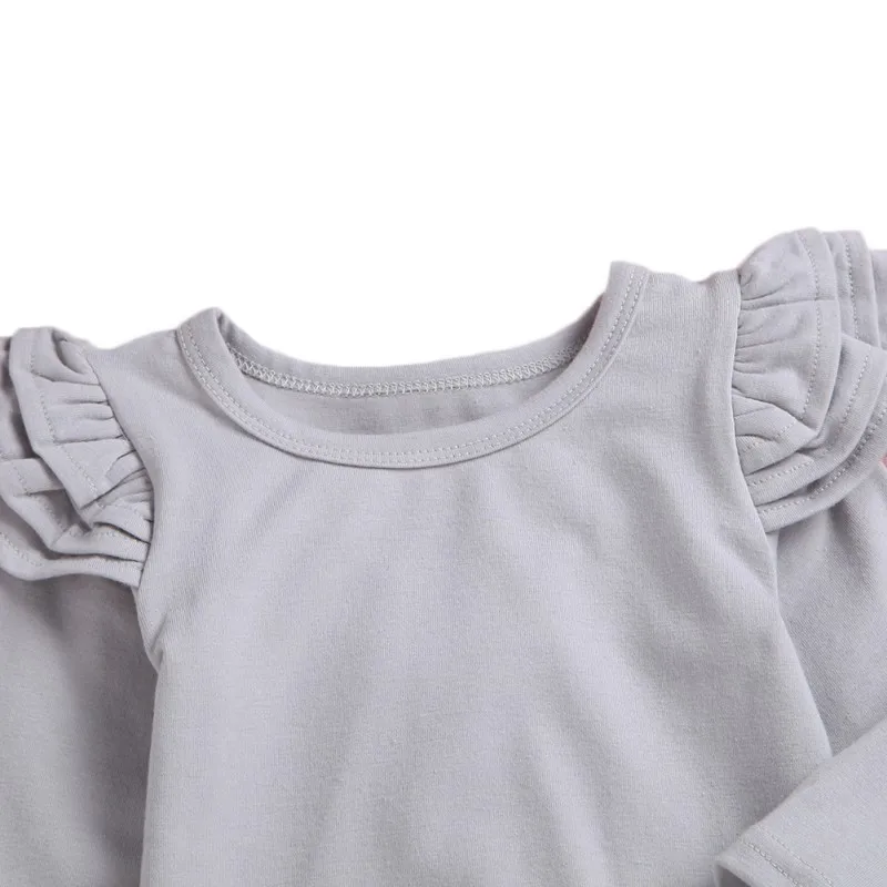 Autumn Style Newborn Baby Girl Clothing Set Infant Suit Baby Girl Clothes T-shirt+short+Headband 3pcs Clothing