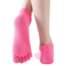 Yoga Socks Women Full Toe Socks with Grips Low-cut Sock for Yoga Pilates Barre Ballet Gym Dance Fitness Equipment Sportswear