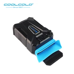 Portable USB Laptop Cooler with External Air Extracting Fan (BLACK)