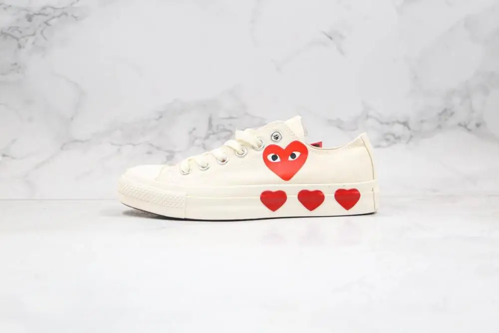 

2020 Converse all star CDG PLAY x 1970s Daily leisure Low women'sShoes high quality Canvas Skateboard Shoes