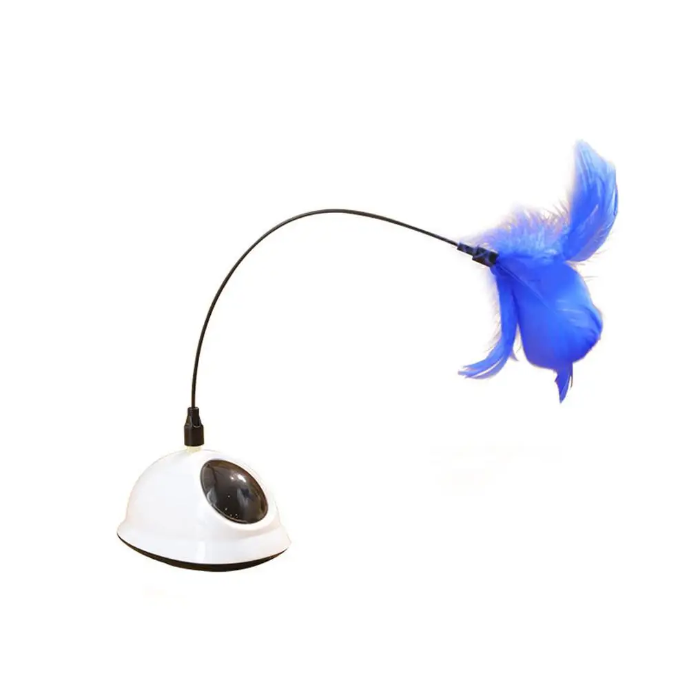 

Electric Feather Rotating Funny Cat Toys Interactive Toy Decompression Cat Toy