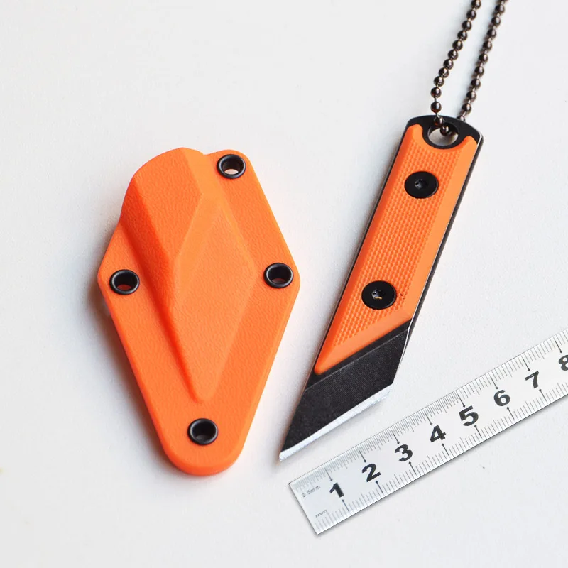 

EDC Mini Straight Knife Outdoor Portable Portable Tool Paper Cutter Knife Necklace