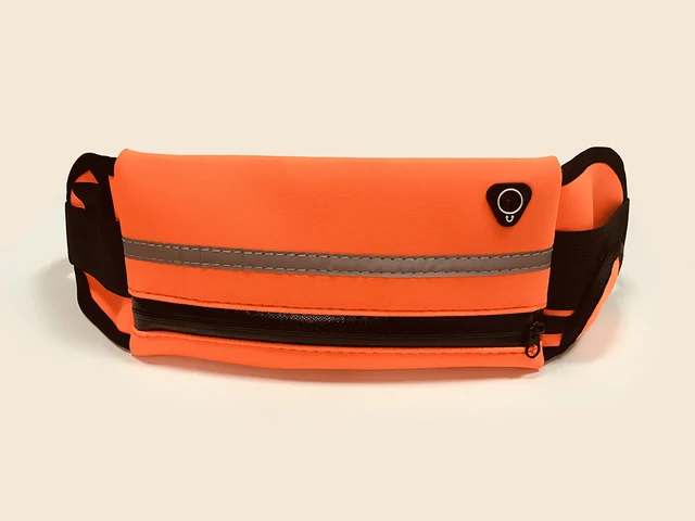 Waist Bag Belt Bag Running Waist Bag Sports Portable Gym Bag Hold Water Cycling Phone Bag Waterproof Women Running Belt Orange