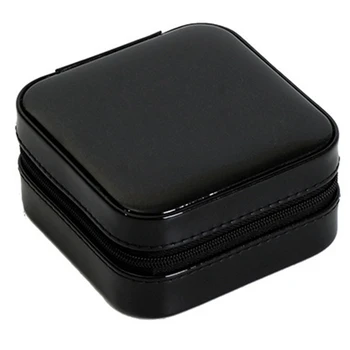 

Jewelry Box Zipper Leather Storage Organizer Jewelry Holder Packaging Display Travel Jewelry Case Gift Boxes