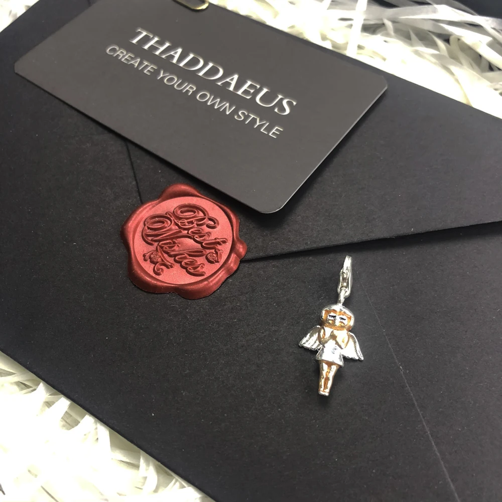 Маленький кулон с ангелом хранителем подвеска из стерлингового серебра 925 пробы