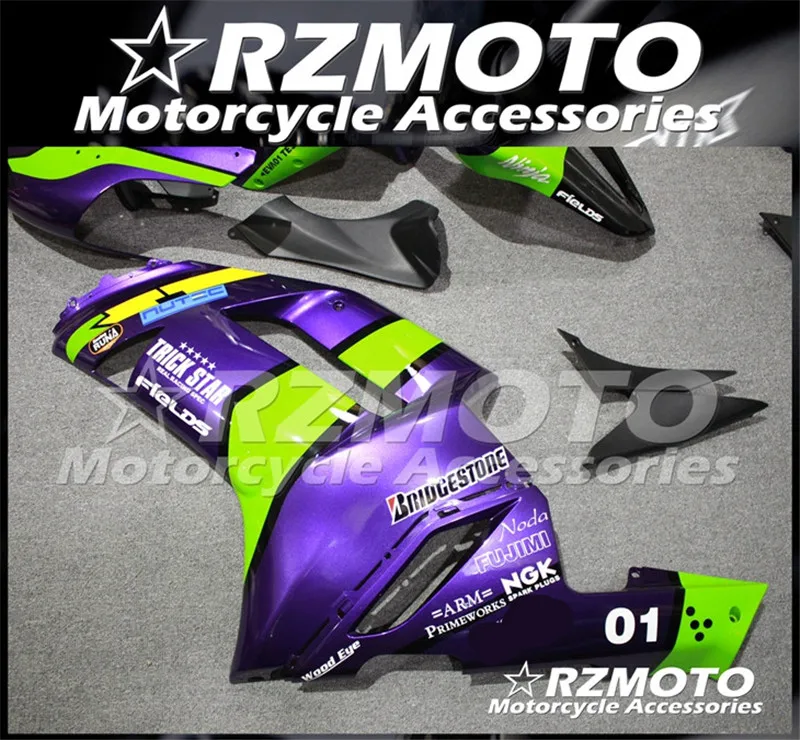 Мотоциклетный обтекатель abs Подходит для Kawasaki ZX6R 636 ZX-6R 2007 2008 корпусные детали пресс-форм Магазин № 0283