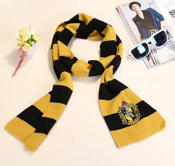 Волшебный школьный шарф Гриффиндор Ravenclaw Slytherin Hufflepuff, зимний шейный платок для мальчиков и девочек, шарфы Гермионы, Маскарадные костюмы, подарок