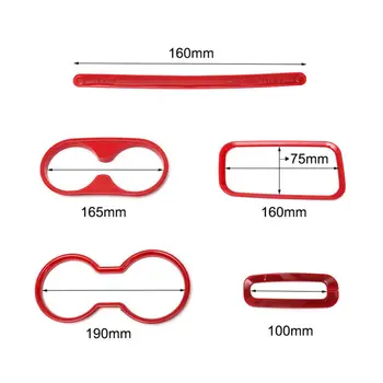 

2011-2017 Interior Parts Cover Trim Accessories 18pcs/Set Car ABS Plastic Decor