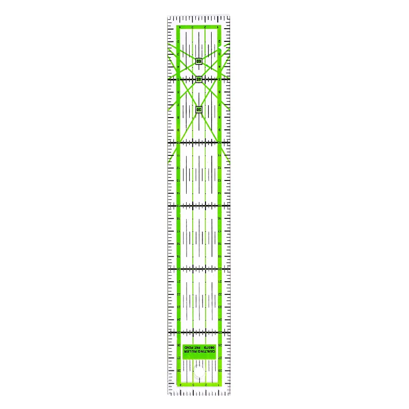 Green/Colorful Acrylic Patchwork Ruler Square/Rectangle Ruler Clothing Craft Tools For DIY Sewing Measuring Tools Drawing Ruler 