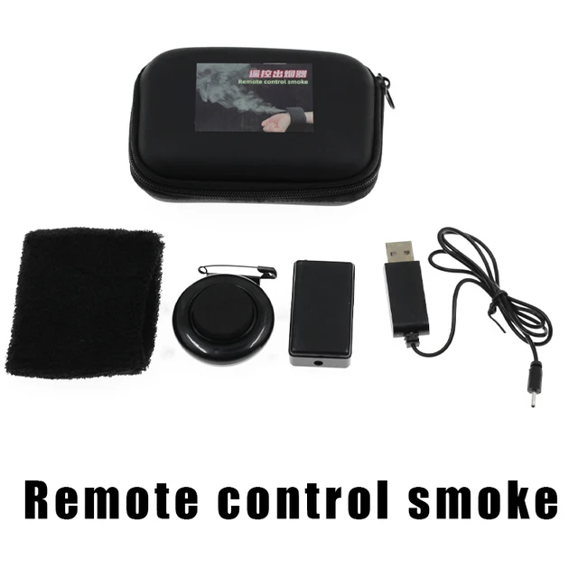 Remote Control/Wired Mini Arm Control Smoke Device Charge Magic Tricks Props Gimmick Flash Magician Stage Close Up Street Magie 1