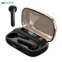 JS3 TWS Blue Technology Solution 5 0 Digital Display Touch Semi in ear Bluetooth Headset Mobile Phone Emergency Charging earbuds