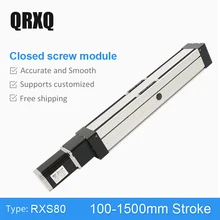 Special Price RXS-80 SFU 1610 Ball Screw 100~1500 mm CNC Linear Module Guide Rail Motion Stage Slide Table Actuator Robotic Arm Kit Rod Special Price RXS-80 SFU 1610 Ball Screw 100~1500 mm CNC Linear Module Guide Rail Motion Stage Slide Table Actuator Robotic Arm Kit Rod