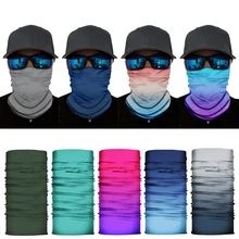 Solid Color Bandana Cycling Face Mask Seamless Neck Gaiter Headband Balaclava Tube Face Shield Men Scarf Neckerchief Headwear