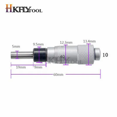 0-13 мм круглая игольчатая головка микрометра измерительная Мера Инструмент 0-6,5 мм дальномер Точность 0,01 мм плоская резьба