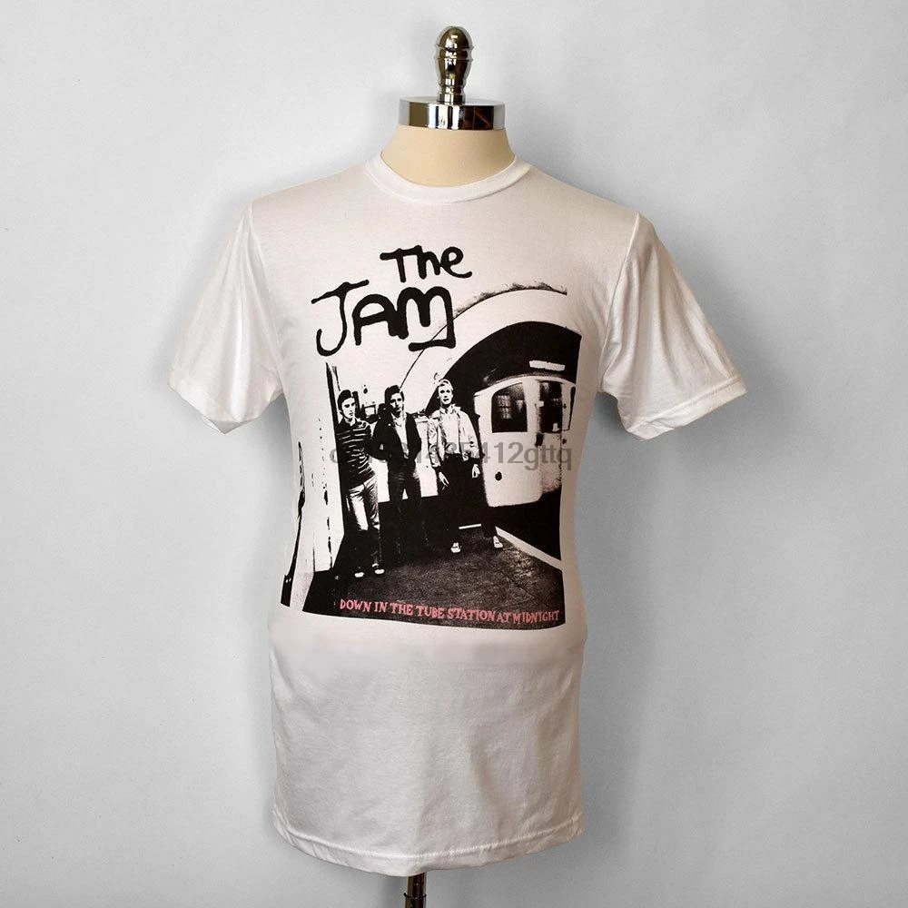 Футболка с надписью Jam Down At The Tube Station |