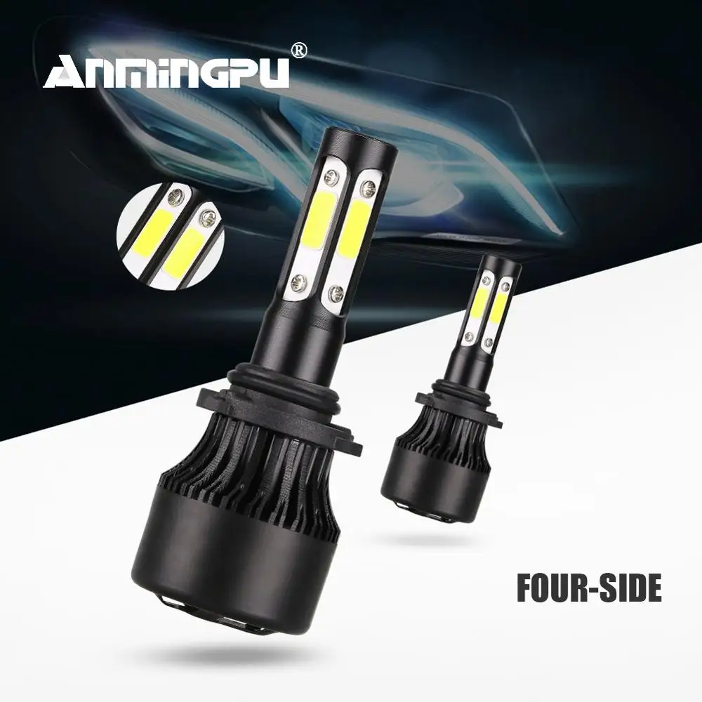 

Anmingpu 2x 360 Degree 9006 HB4 Led Headlight Bulb 90W 10000LM H4 H7 Led Bulb H11 H8 H9 9003 HB3 Led Light Bulbs for Auto 6500K