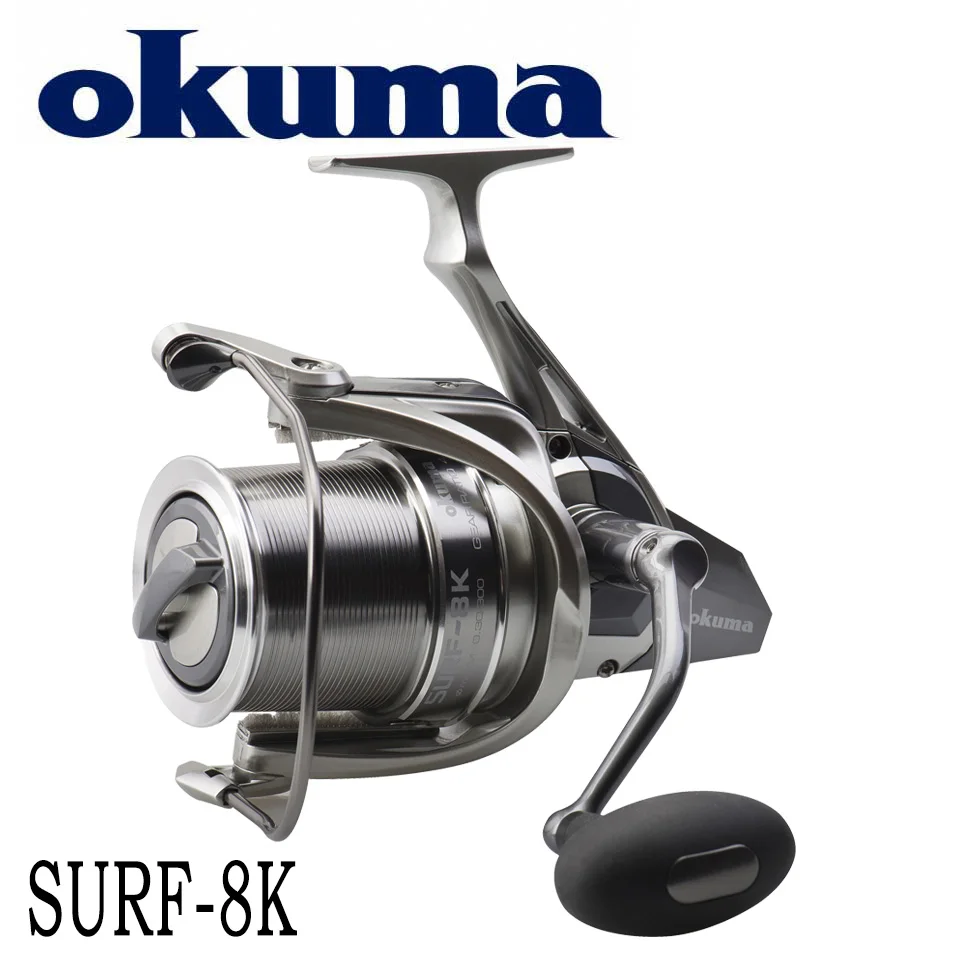 OKUMA SURF 8K Baitfeeder 서핑 낚시 릴 잉어 스피닝 낚시 릴 5 + 1BB 잉어 낚시 긴 정면 캐스팅 릴 ...